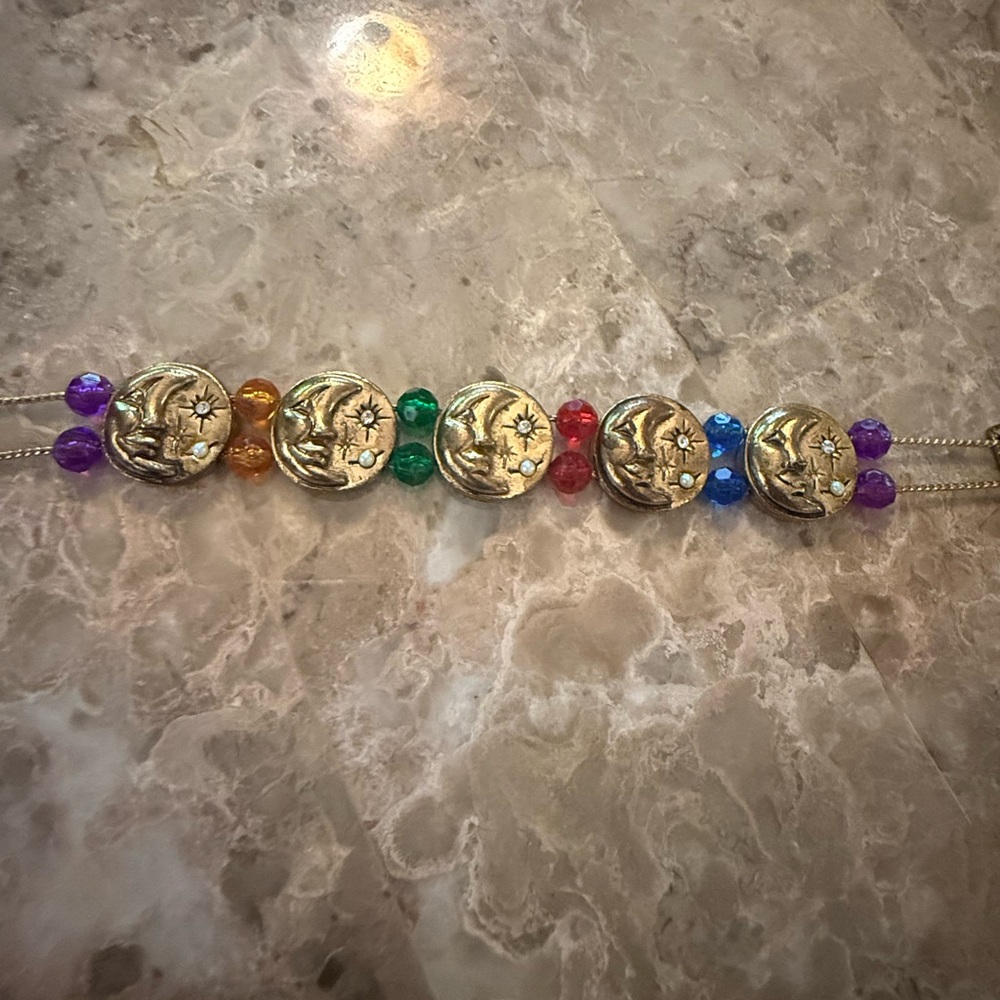 Vintage Moon Slide Bracelet